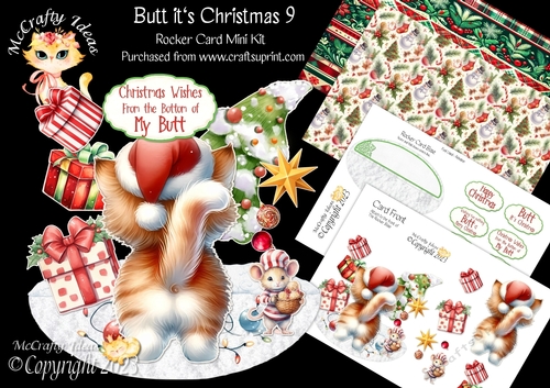 Butt its Christmas 9 Rocker Card
