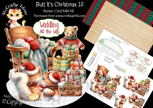 Butt its Christmas 10 Rocker Card