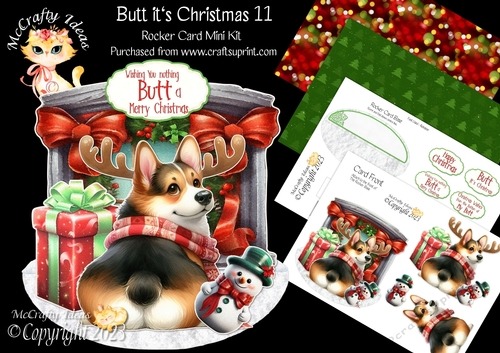 Butt its Christmas 11 Rocker Card