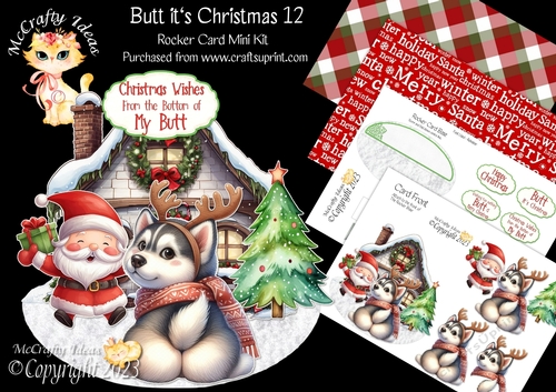 Butt its Christmas 12 Rocker Card