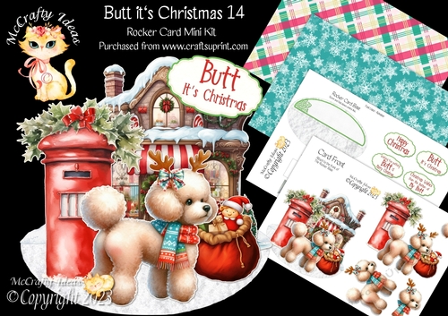 Butt its Christmas 14 Rocker Card