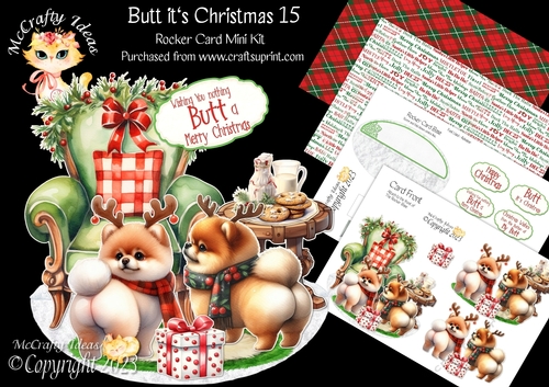 Butt its Christmas 15 Rocker Card
