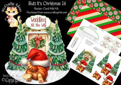 Butt its Christmas 16 Rocker Card