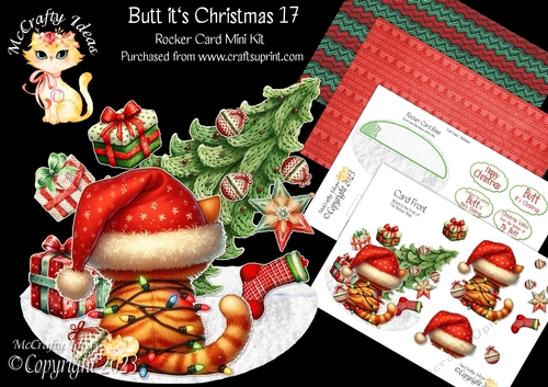 Butt its Christmas 17 Rocker Card