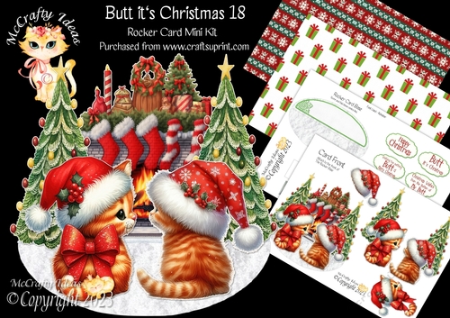 Butt its Christmas 18 Rocker Card