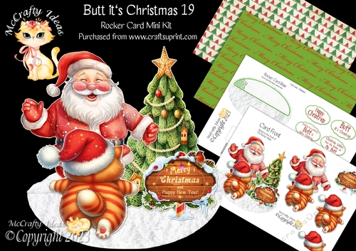 Butt its Christmas 19 Rocker Card