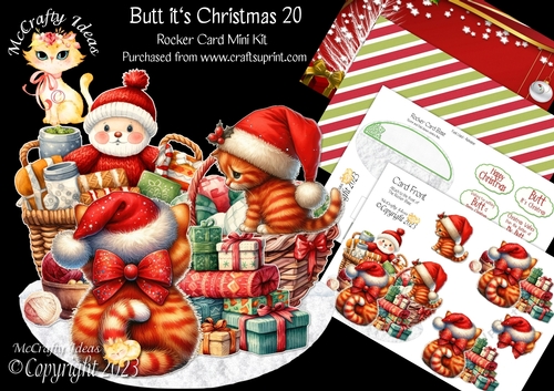 Butt its Christmas 20 Rocker Card