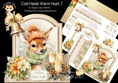 Cold Hands Warm Hearts 2 XL Shaped Card Kit