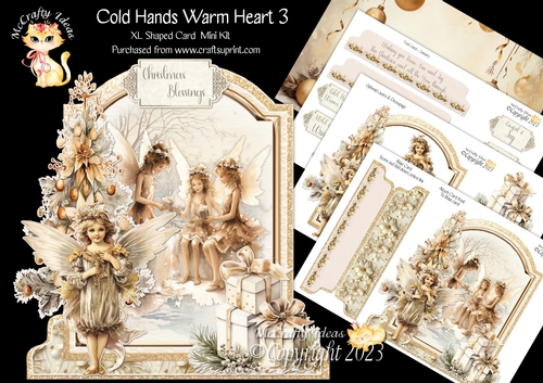 Cold Hands Warm Hearts 3 XL Shaped Card Kit