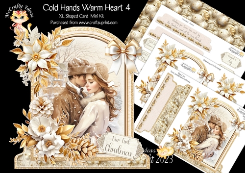 Cold Hands Warm Hearts 4 XL Shaped Card Kit