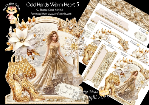 Cold Hands Warm Hearts 5 XL Shaped Card Kit