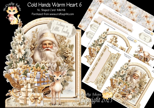 Cold Hands Warm Hearts 6 XL Shaped Card Kit