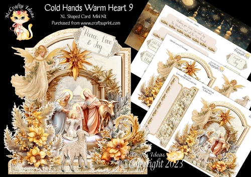 Cold Hands Warm Hearts 9 XL Shaped Card Kit