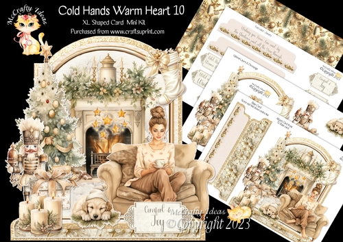 Cold Hands Warm Hearts 10 XL Shaped Card Kit