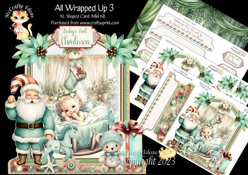 All Wrapped Up 3 XL Shaped Card Kit