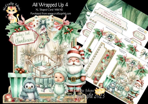 All Wrapped Up 4 XL Shaped Card Kit