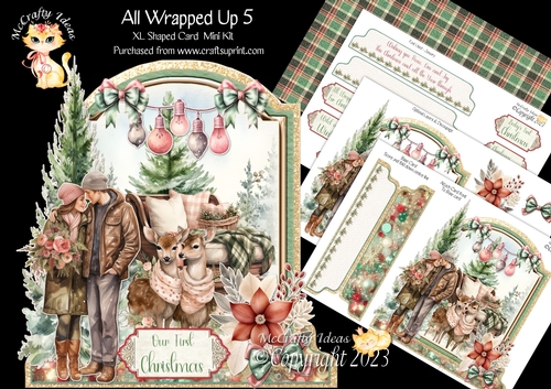 All Wrapped Up 5 XL Shaped Card Kit