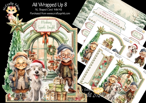 All Wrapped Up 8 XL Shaped Card Kit