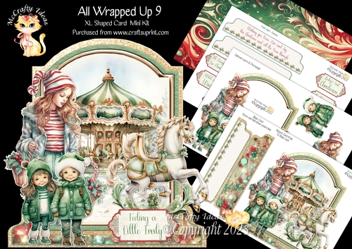 All Wrapped Up 9 XL Shaped Card Kit