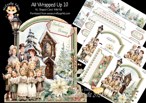 All Wrapped Up 10 XL Shaped Card Kit