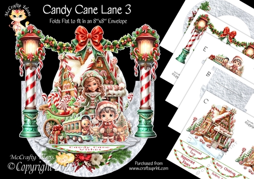 Candy Cane Lane 3 Rock-the-Shelf Card Mini Kit