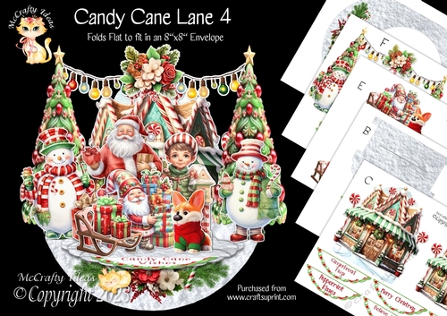 Candy Cane Lane 4 Rock-the-Shelf Card Mini Kit