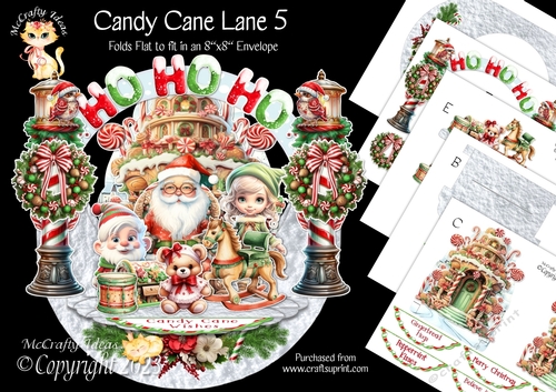 Candy Cane Lane 5 Rock-the-Shelf Card Mini Kit