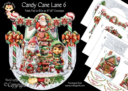 Candy Cane Lane 6 Rock-the-Shelf Card Mini Kit