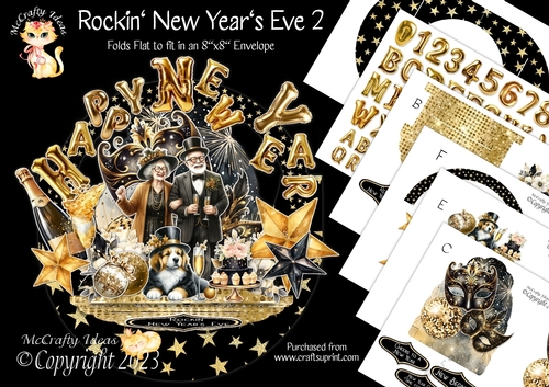 Rockin New Years Eve 2 Rock-the-Shelf Card Mini Kit