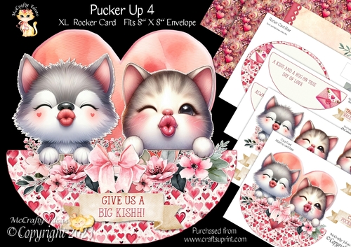 Pucker Up 4 XL Rocker Card 1