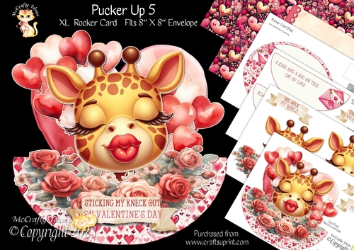 Pucker Up 5 XL Rocker Card 1