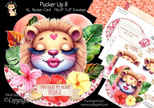 Pucker Up 8 XL Rocker Card 1