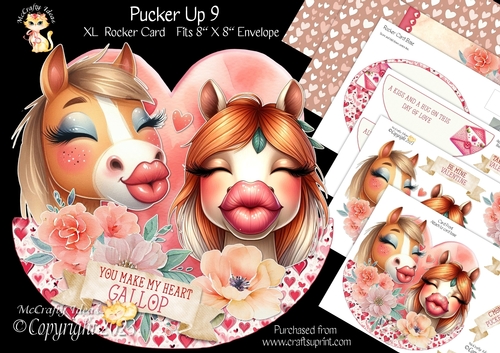 Pucker Up 9 XL Rocker Card 1