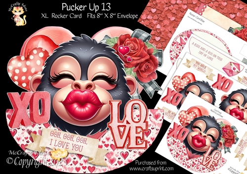 Pucker Up 13 XL Rocker Card 1