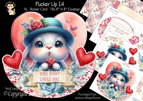 Pucker Up 14 XL Rocker Card 1