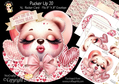 Pucker Up 20 XL Rocker Card 1