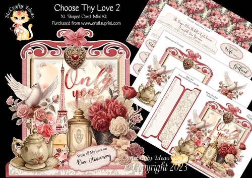 Choose Thy Love 2 XL Shaped Card Kit