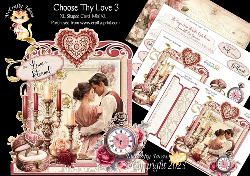 Choose Thy Love 3 XL Shaped Card Kit