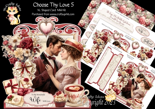Choose Thy Love 5 XL Shaped Card Kit