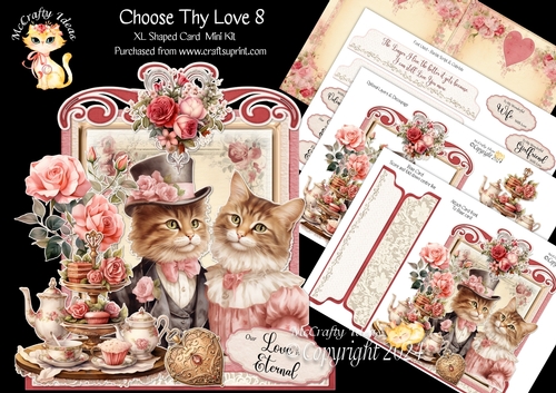 Choose Thy Love 8 XL Shaped Card Kit