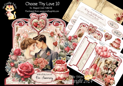 Choose Thy Love 10 XL Shaped Card Kit