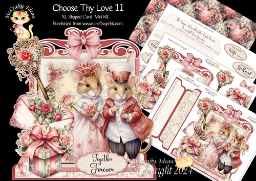 Choose Thy Love 11 XL Shaped Card Kit