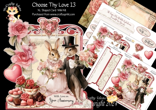 Choose Thy Love 13 XL Shaped Card Kit