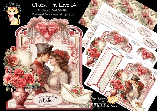 Choose Thy Love 14 XL Shaped Card Kit