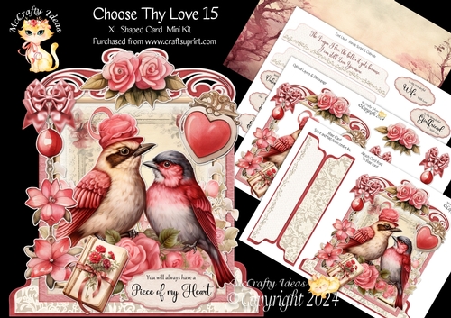 Choose Thy Love 15 XL Shaped Card Kit