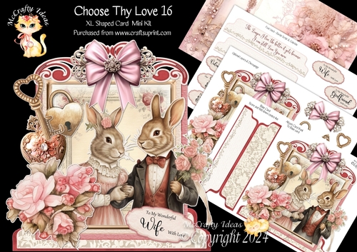 Choose Thy Love 16 XL Shaped Card Kit