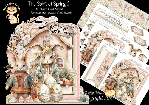 The Spirit of Spring 2 XL Shaped Card Kit