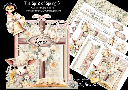 The Spirit of Spring 3 XL Shaped Card Kit
