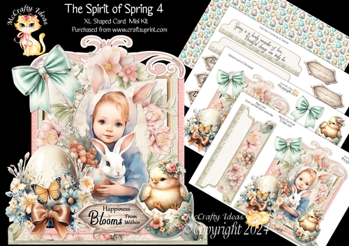 The Spirit of Spring 4 XL Shaped Card Kit