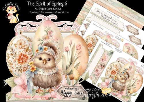 The Spirit of Spring 6 XL Shaped Card Kit